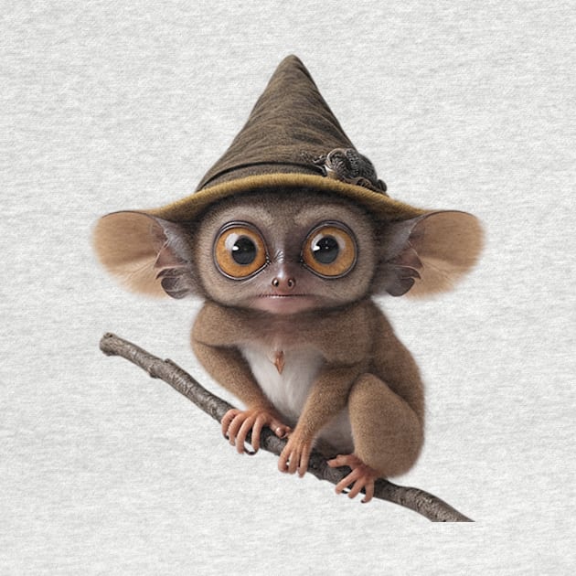 Cute Little Tarsier Witch by likbatonboot